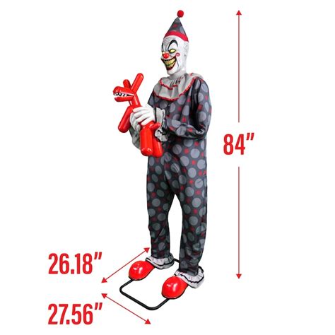 Haunted Living 6.6-ft Clown with Balloon Dog Motion Activated ...
