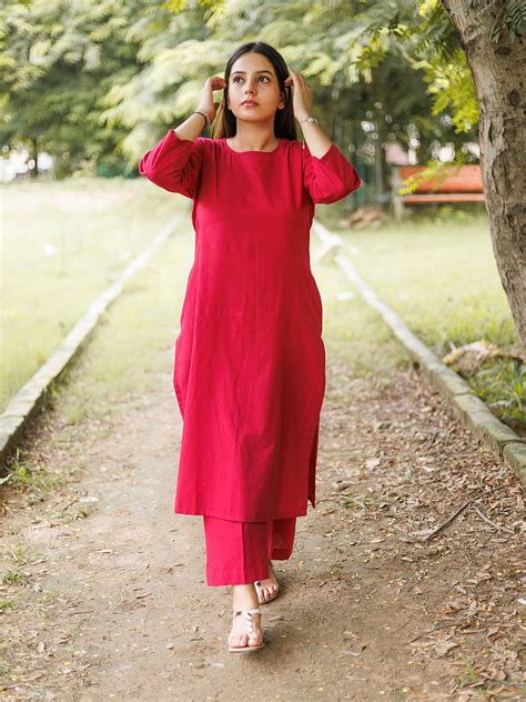 Fuchsia Pinl Linen Co-ord Set