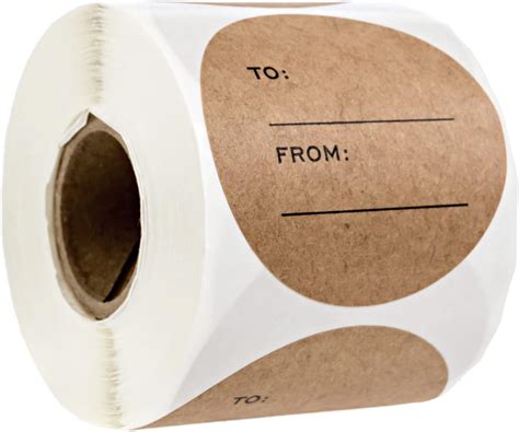 Buy Round Kraft to from Write in Labels / Real Brown Kraft Present Tags ...
