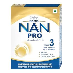 Buy NAN PRO Stage 3 Follow-up Formula Milk Powder for babies (After 12 ...