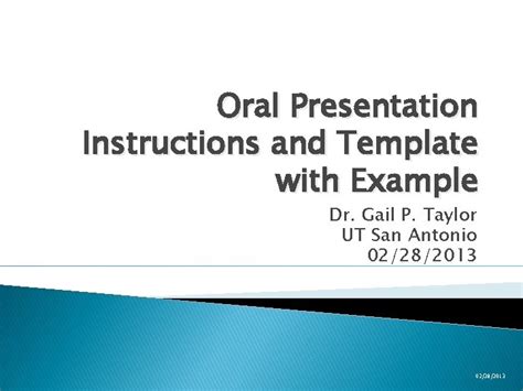 Oral Presentation Example 的图像结果