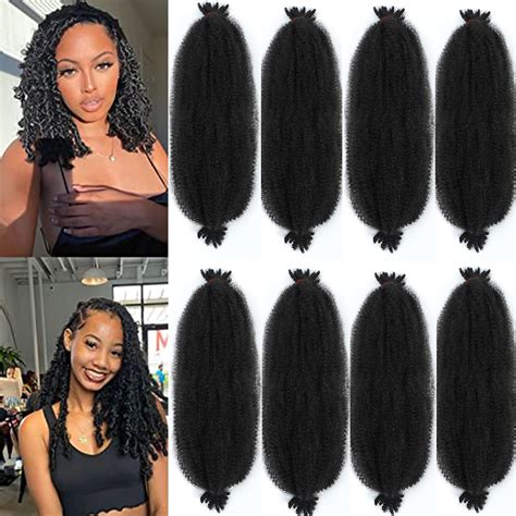 Vlliyava 18inch Pre-Separated Springy Afro Twist Hair - 8 India | Ubuy