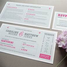 Wedding Invitation Boarding Pass by Airline Boarding Pass Wedding Invitation By Project Pretty Wedding Invitation Boarding Pass