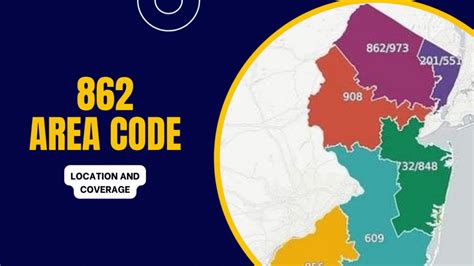 Image result for 862 Area Code Map
