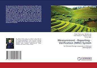 Measurement - Reporting - Verification (MRV) System : Le Anh Ngoc ...