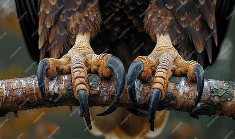 A close up of a hawks claws with claws and claws | Premium AI-generated ...