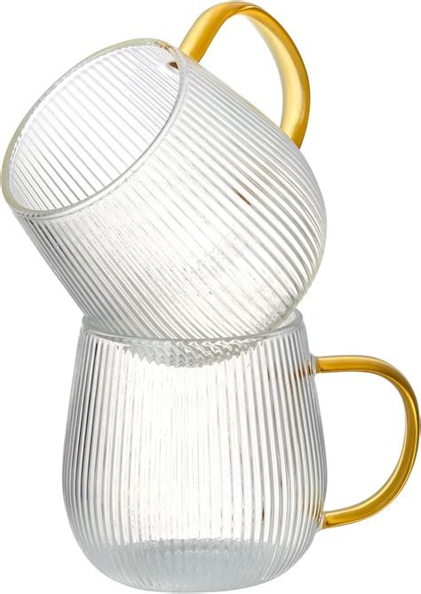 Amazon.com | Bincoo Espresso Cups Double Wall Glass Coffee Mugs 180ML ...