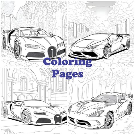 Printable Luxury Car Coloring Pages for Kids and Adults, Elite Cars ...