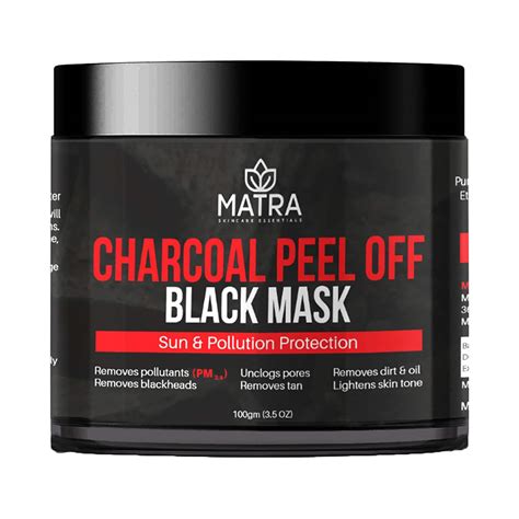 Buy Matra Activated Charcoal Peel Off Black Mask (100g) Online at Best ...