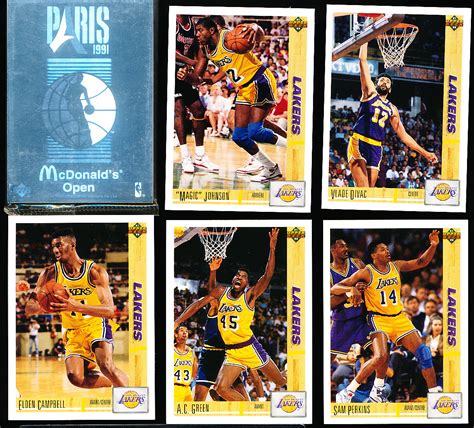 Lot Detail - 1991 Upper Deck French NBA McDonald’s Open- 1 Each of M1 ...