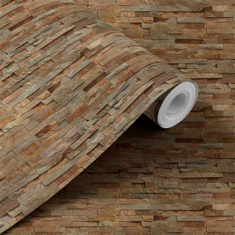 Stripe Stone Wall Pattern Wallcovering - Magicdecor®