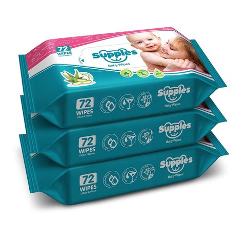 Buy Amazon Brand - Supples Baby Wet Wipes | 216 Wipes | 72 Wipes x 3 ...