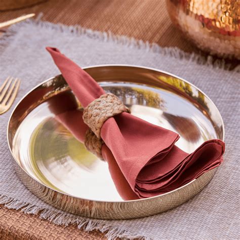 Kansa Dinner Thaali/Plate Set (10.5" Thaali/Plate) - 5 pieces (1 Thaal ...