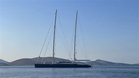 Sailing yacht Aquijo. 86 meters (282 feet) long. As of June 2018 the ...