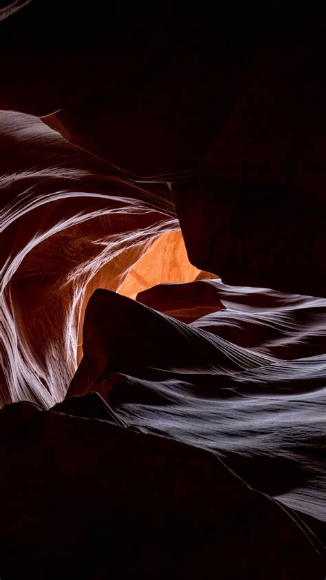 Download wallpaper 1350x2400 antelope canyon, cave, rocks, relief, dark ...