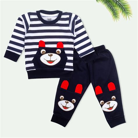 Buy Full Sleeve Boys Legging Set - Navy Blue Online in India | Me n Moms