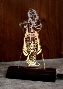 SohamCreations The Lord Krishna 3D illusion Acrylic Table Lamp(Color ...