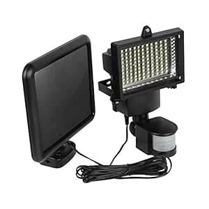 ShiningLove 100 LEDs Solar Powered PIR Motion Sensor Light Outdoor ...