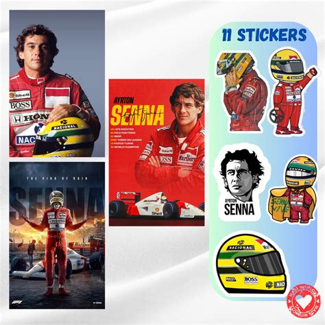 The Red Poster - Ayrton Senna Posters (Pack of 3) | F1 Racer Posters ...