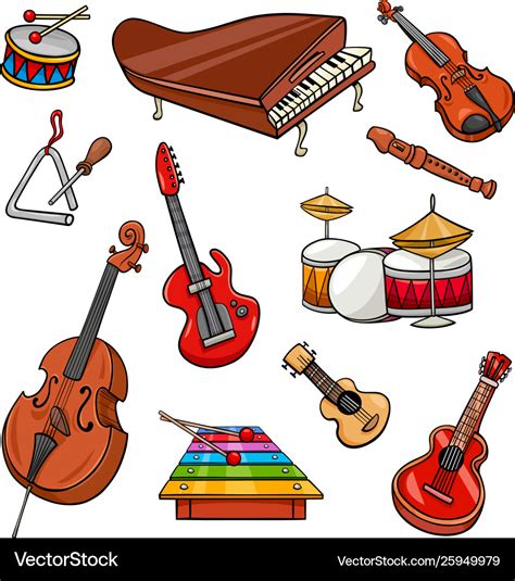 Image result for Musical Instruments Names Cartoon
