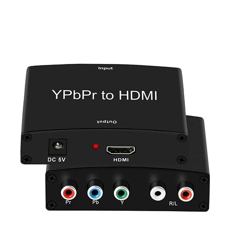 Buy Microware 5 RCA Ypbpr Component to HDMI 1080P HD Video Audio ...