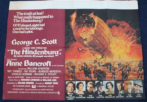 Original 40 x 30 inches Movie/ Film Poster: The Hindenburg in Ephemera