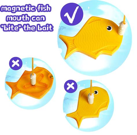 Buy TOKBLOK Magnetic Fishing Game for Kids, Montessori Alphabet Fish ...