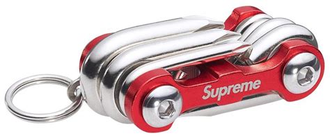 SUPREME CHIBI RIB SCREWDRIVER KEYCHAIN RED
