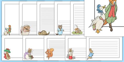 Beatrix Potter Page Borders Pack