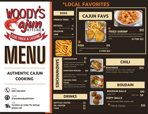 Woodys Cajun Kitchen, New Braunfels - Menu, Reviews, Photos - Restaurantji