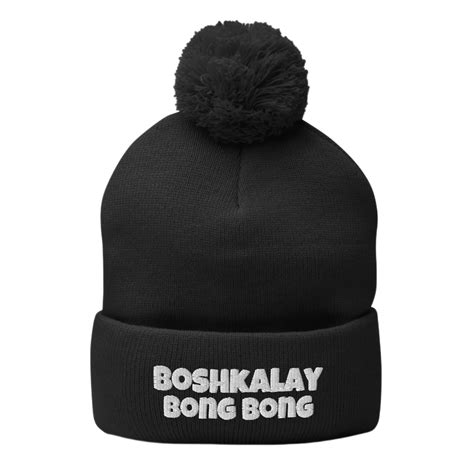 Boshkalay Bong Bong Black Beanie – Official Merch by D'Aydrian Harding