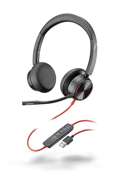 Poly - Blackwire 8225 Wired Headset with Boom Mic (Plantronics) - Dual ...