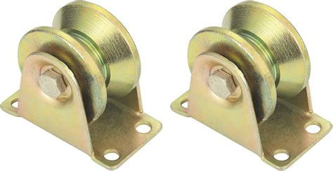 Buy 2" V-Groove Track Wheel Heavy Duty Rigid Caster with Bracket for ...