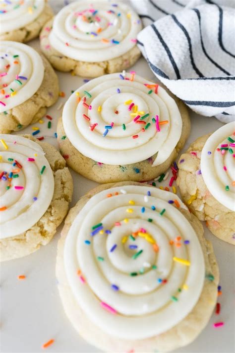 Crumbl Birthday Cake Cookie Copycat - Cooking With Karli