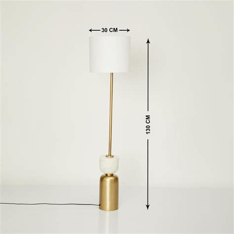 Buy Fiesta Melisa White Metal Contemporary Decor Floor Lamp from Home ...