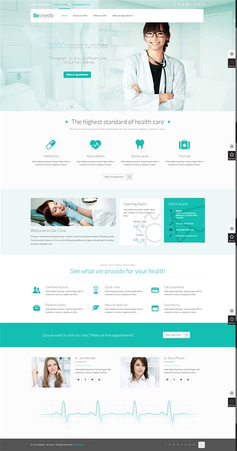 BeMedic - BeTheme | Medical website design, Website design layout, Web ...