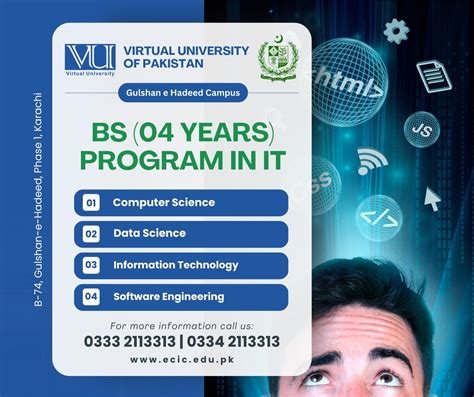 Admissions Open for Virtual University Programs at Gulshan e Hadeed ...