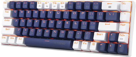 Buy HUO JI 65% Gaming Keyboard, E-YOOSO Z-686 Wired 68 Keys Mechanical ...