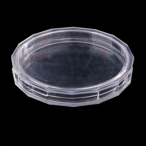LOOM TREE® 1 Piece Clear Polygon Poly Coin Capsules Container Storage ...