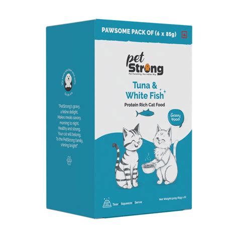 Buy PetStrong Tuna and White Fish in Gravy Cat Wet Food online at ...