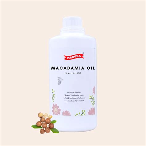 Macadamia Oil – Cold Pressed Nut Carrier Oil | Maduras Herbals ...