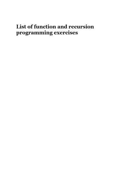 Image result for Recursion Exercises