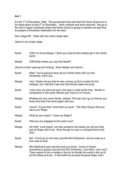 The Script - Comedy Plays