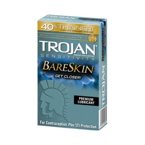 Trojan Bareskin Lubricated Condoms - Pharmacy 24