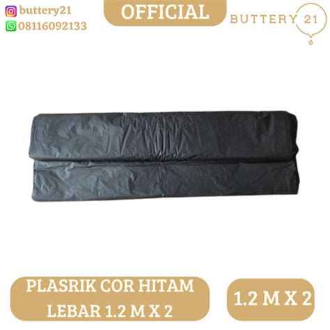 Jual PLASTIK COR METERAN HITAM LEBAR 1.2M 2 LAPIS - Kota Medan ...