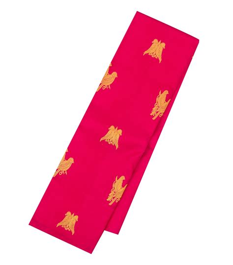 Pink Handloom Kanchipuram Silk Saree With Bird Buttas-KA13471 – RmKV ...