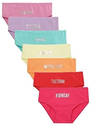 CHARM N CHERISH Girl's Cotton Panties (Sunday,Monday Printed) Week Days ...
