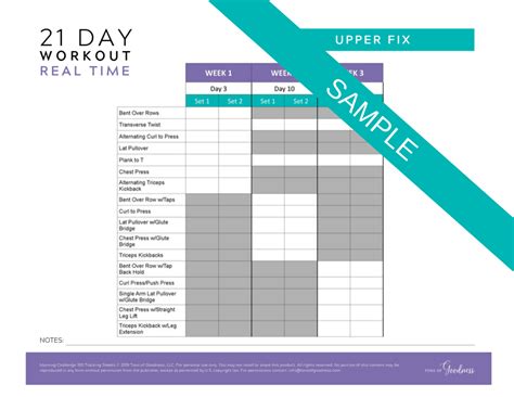 Beachbody Printable Workout Sheets | EOUA Blog