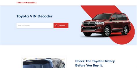 Image result for Toyota VIN Decoder Build Sheet