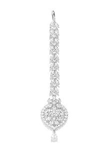 Buy Priyaasi Beautiful American Diamond Maang Tikka for Women | Flower ...